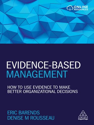 cover image of Evidence-Based Management